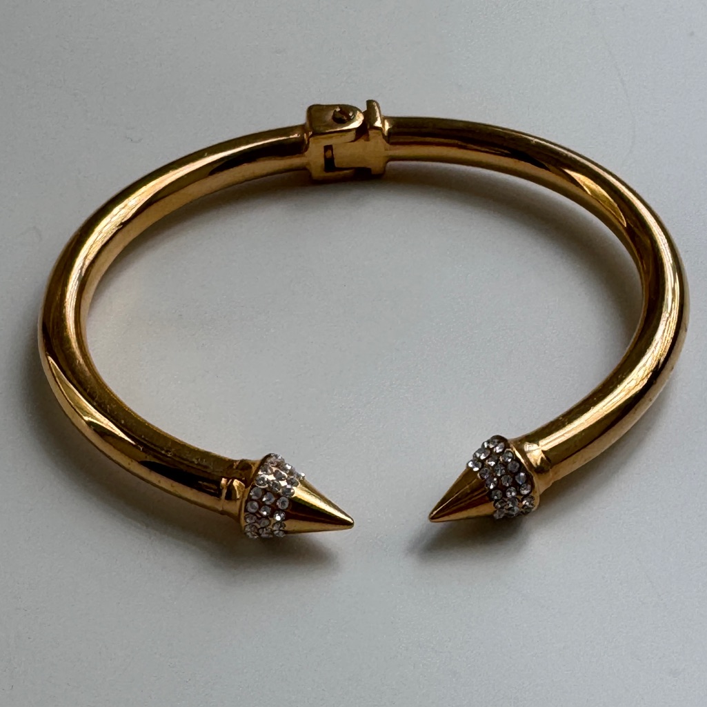 Vita Fede Crystal Titan Cuff Bracelet Size M